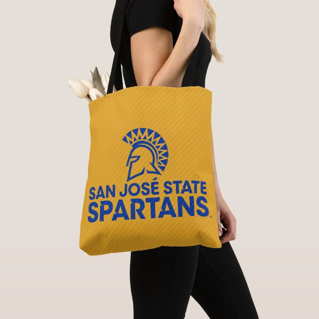 Tote Bag Motif de fibre de carbone de Spartans d'état de (De près)