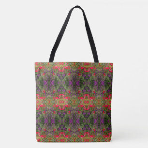 Tote Bag Motif de fleur de kaléidoscope 4 GRAND
