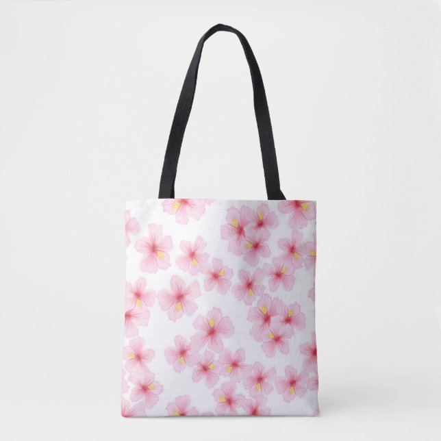 Tote Bag Motif de fleurs (Devant)