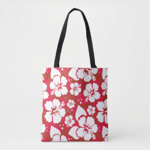 Tote Bag Motif de fleurs de ketmie