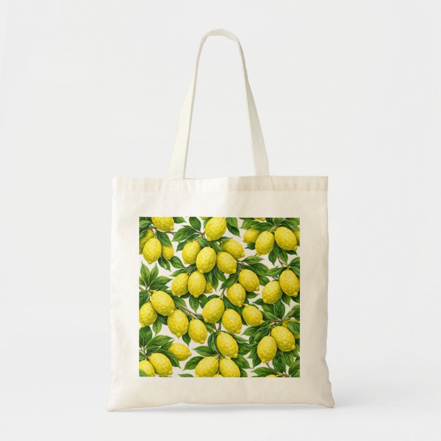Tote Bag Motif de fruit de cédrat (Devant)