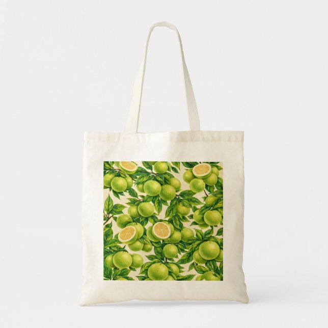 Tote Bag Motif de fruits d'agrumes doux tranchés (Devant)