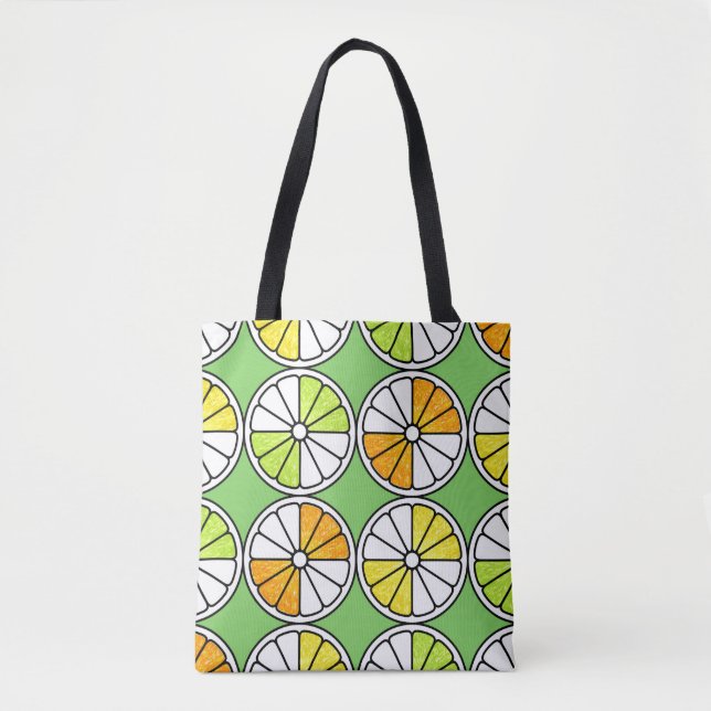 Tote Bag Motif de fruits sans couture. Illustration peinte. (Devant)