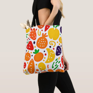 Tote Bag Motif de fruits vibreux