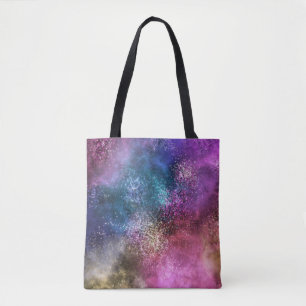 Tote Bag Motif de galaxie coloré
