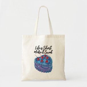 Tote Bag Motif de gâteau au coeur mou