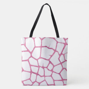 Tote Bag Motif de girafe rose