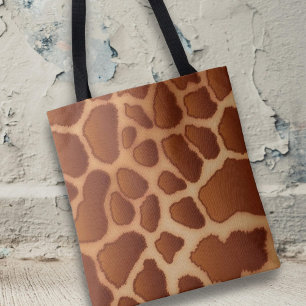 Tote Bag Motif de girafe tendance moderne Animal de safari