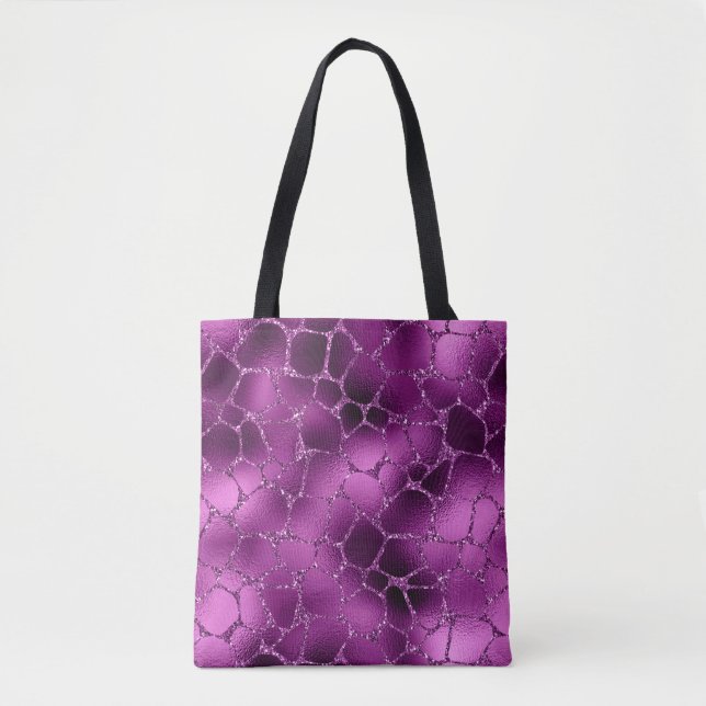 Tote Bag Motif de girafes de Parties scintillant de glam Om (Devant)