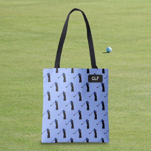 Tote Bag Motif de golf - Joueur et conducteur - ajouter des (Créateur téléchargé)