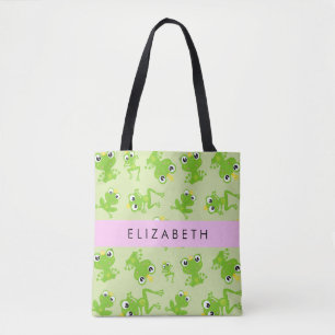 Tote Bag Motif de grenouille, Grenouille verte, Prince de g