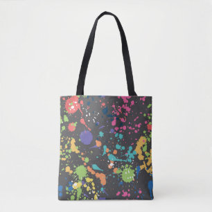 Tote Bag Motif de grunge incolore avec aquarelle sp