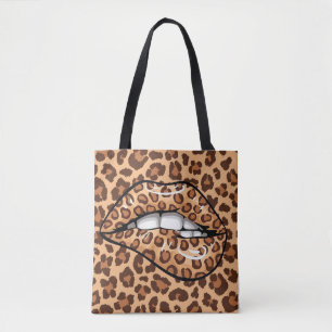 Tote Bag Motif de guépard tacheté léopard