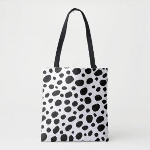 Tote Bag Motif de guépards noir et blanc