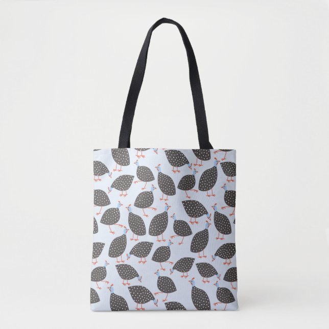 Tote Bag Motif de Guinée Fowl (Devant)