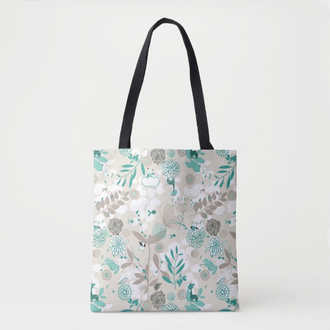 Tote Bag Motif de jardin (Devant)