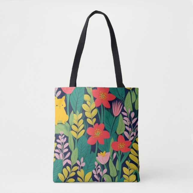 Tote Bag Motif de jungle (Devant)