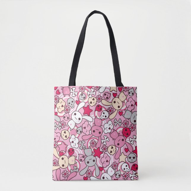 Tote Bag Motif de Kawaii (Devant)