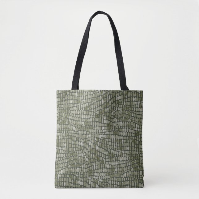 Tote Bag Motif de la peau animale sauvage du Crocodile Rept (Devant)