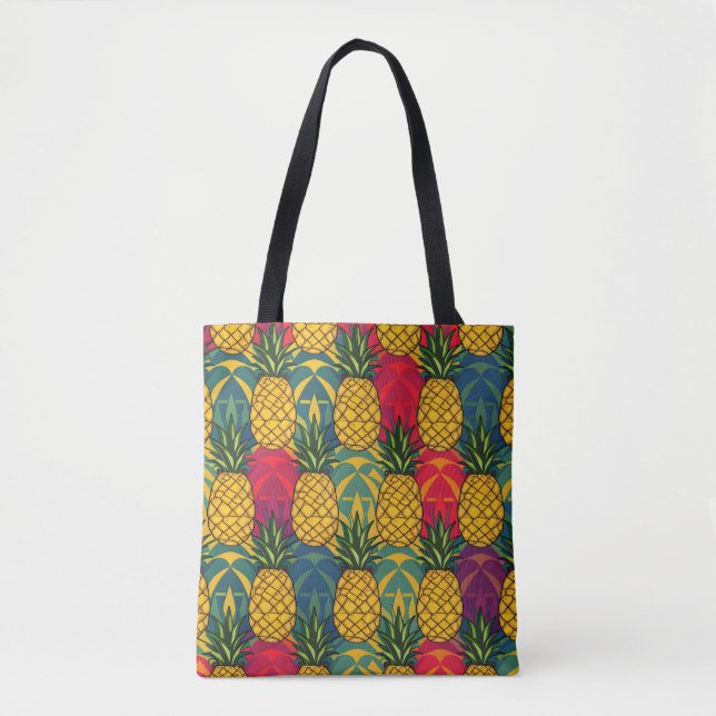 Tote Bag Motif de l'ananas  (Devant)