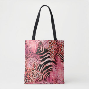 Tote Bag Motif de léopard, zèbre abstrait. léopard,