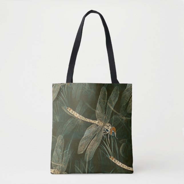 Tote Bag Motif de libellules majestueux (Devant)