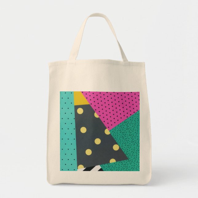 Tote Bag Motif de lignes géométriques modernes et design (Devant)
