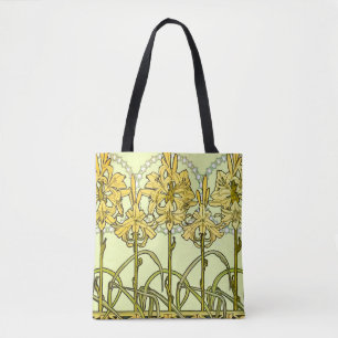Tote Bag Motif de lys Art nouveau d'Alphonse Mucha vintage