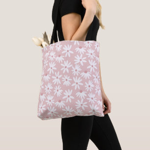 Tote Bag Motif de marguerites d'été rétro Petit #4 #motif