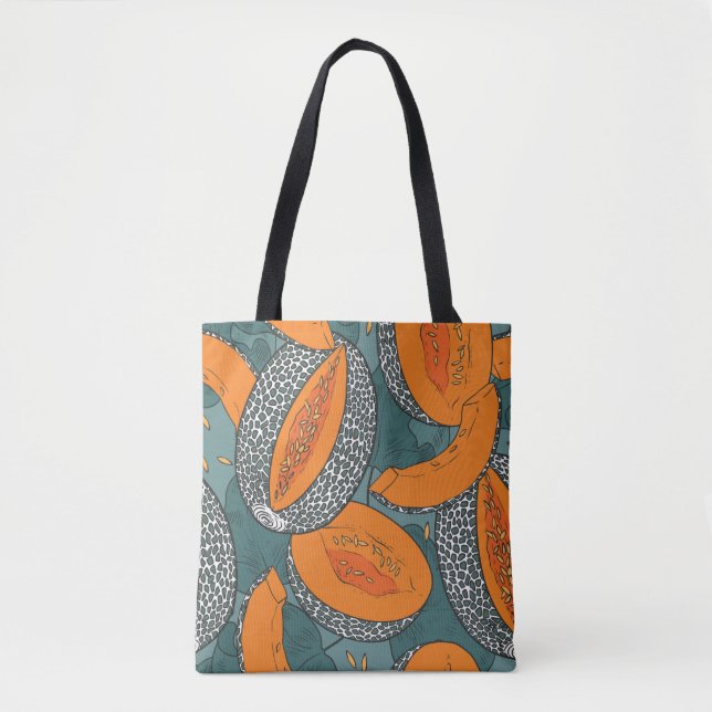 Tote Bag Motif de melon Cantaloupe (Devant)