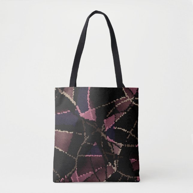 Tote Bag motif de mosaïque Abstrait (Devant)