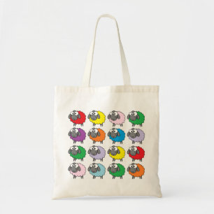 Tote Bag Motif de mouton coloré