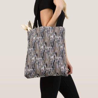 Tote Bag Motif de nature de massettes duveteuses  
