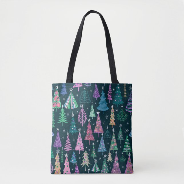 Tote Bag Motif de Noël Festif (Devant)