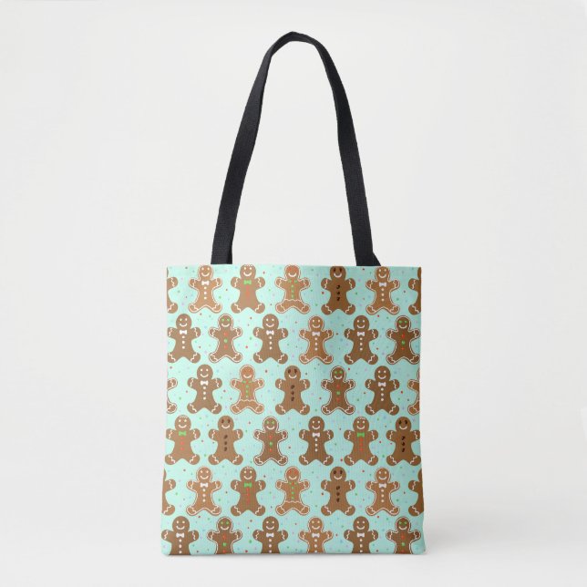 Tote Bag Motif de Noël Hommes Gingerbread (Devant)