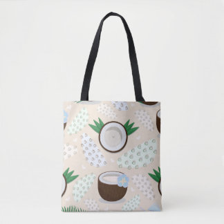Tote Bag Motif de noix de coco coloré