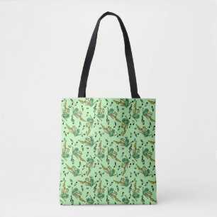Tote Bag Motif de note musicale Bagpipes