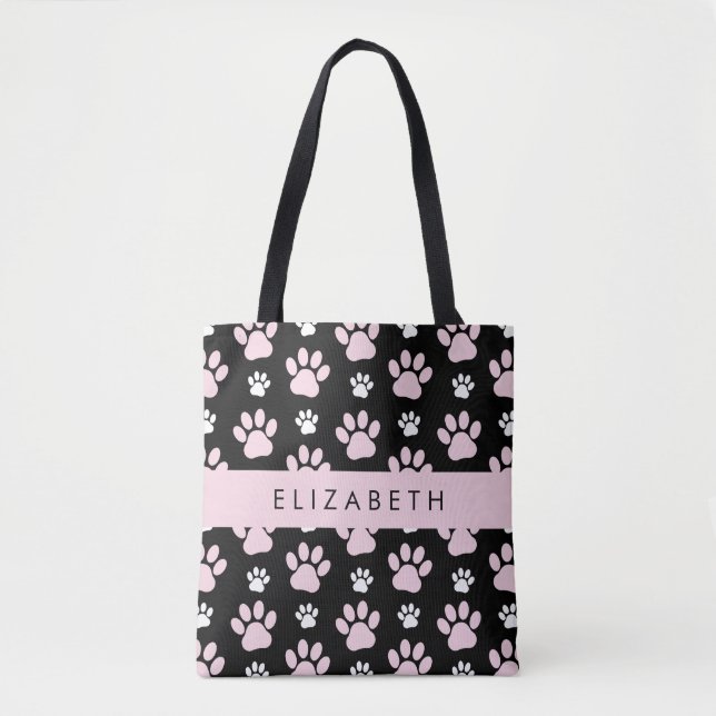 Tote Bag Motif De Pailles, Pailles Roses, Pailles De Chien, (Devant)