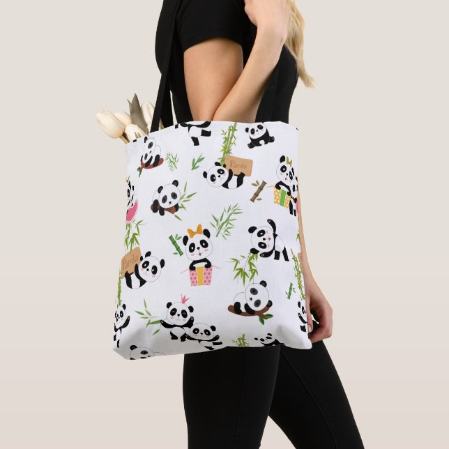 Tote Bag Motif de Panda (De près)