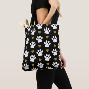 Tote Bag Motif De Pâtes, Pâtes De Chien, Pâtes Blanches, Co