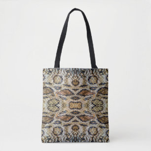 Tote Bag motif de peau de serpent. Poster de animal vintage