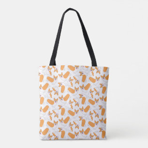 Tote Bag Motif de Pembroke Welsh Corgi