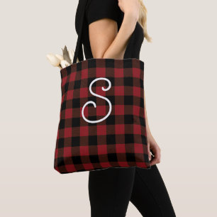 Tote Bag Motif de plongée de Buffalo rouge noir
