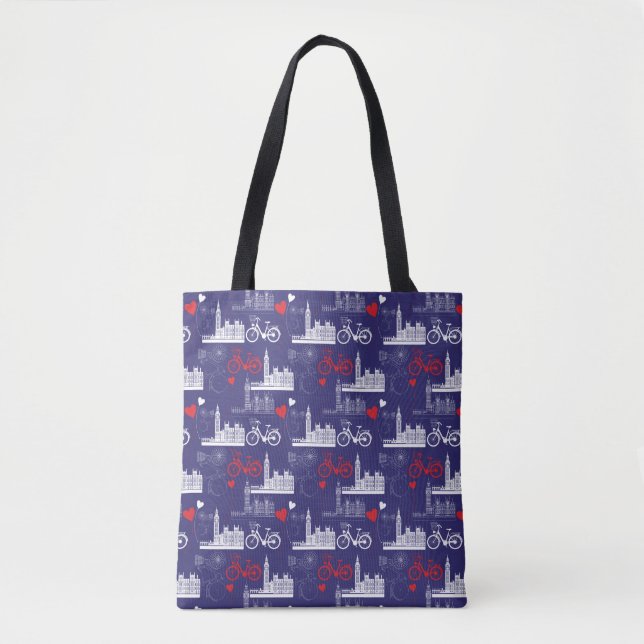 Tote Bag Motif de points de repère de Londres (Devant)