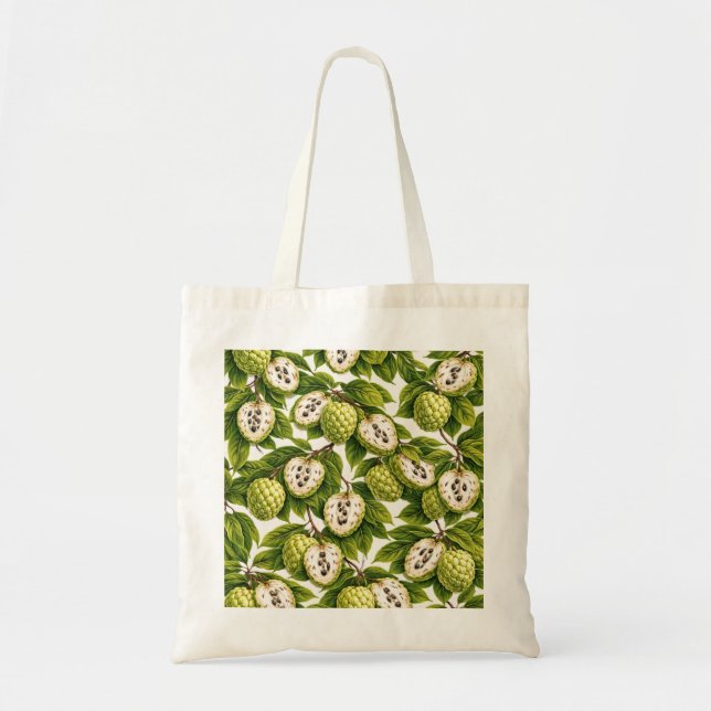 Tote Bag Motif de pomme-cannelle tropicale (Devant)