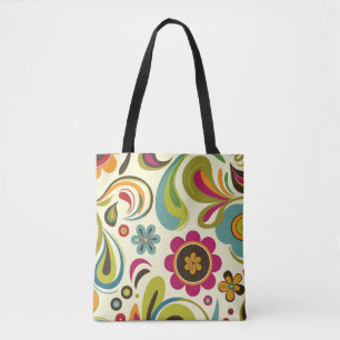 Tote Bag Motif de printemps Super rétro