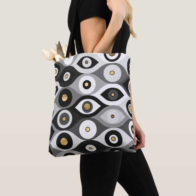 Tote Bag motif de protection contre les yeux du mal en nuan (De près)