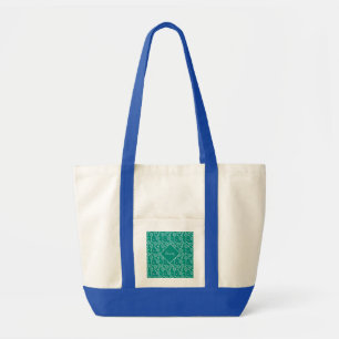 Tote Bag Motif de raquette de tennis rétro vert