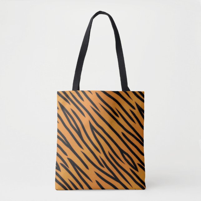 Tote Bag Motif de rayure de tigre (Devant)