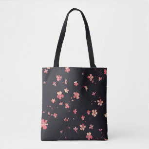 Tote Bag Motif de rêve floral foncé
